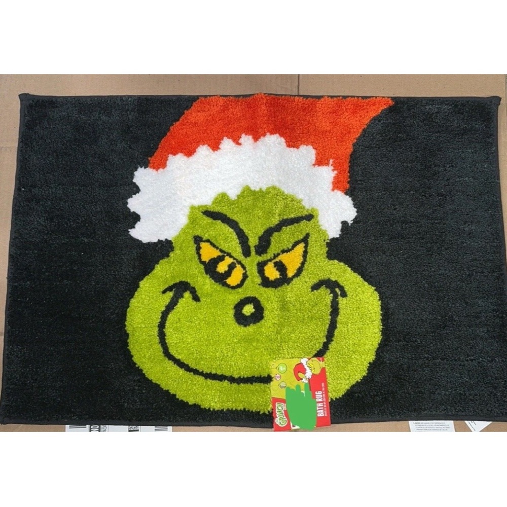 The grinch Christmas bath rug 20 x 30 new